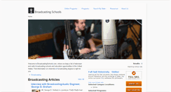 Desktop Screenshot of broadcastingschools.com